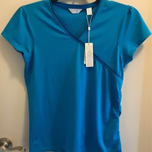 Women’s size Medium M Callaway blue golf shirt Comfort Performance